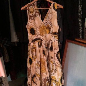 A sunny cotton sundress with big yellow flowers